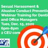 Sexual Harassment and Abusive Conduct Prevention Training